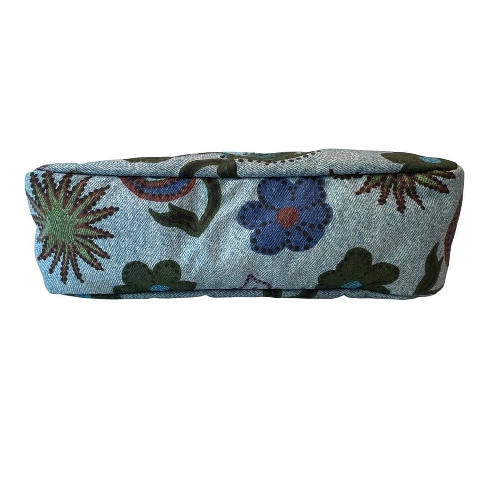 BAGGU Mini Nylon Shoulder Bag Digital Denim Blue Daisy - Rare Retired Print - Picture 5 of 11